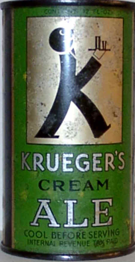 This Krueger's Cream Ale baldie is enamel with IRTP.