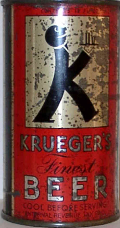 This Krueger's Cream Ale baldie is enamel with IRTP.